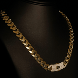 HOLLOW REGULAR MONACO CHAIN 10 KT - OPULENZZA