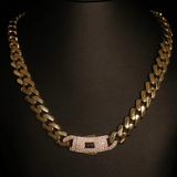 HOLLOW REGULAR MONACO CHAIN 10 KT - OPULENZZA