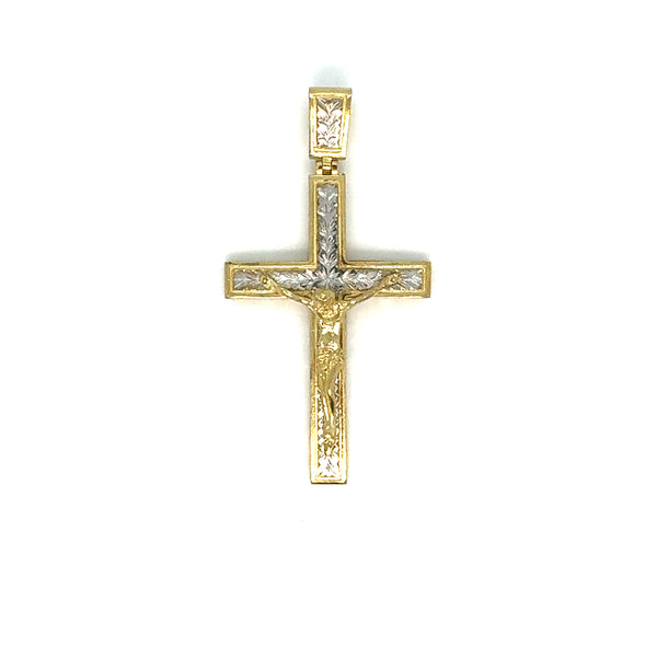 CROSS WITH CHRIST PENDANT 10 KT