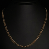 HOLLOW MIAMI CUBAN LINK CHAIN WITH LOBSTER LOCK 14 KT - OPULENZZA