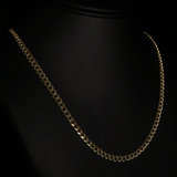 HOLLOW MIAMI CUBAN LINK CHAIN WITH LOBSTER LOCK 14 KT - OPULENZZA