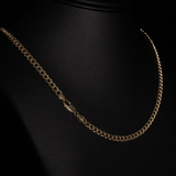 HOLLOW MIAMI CUBAN LINK CHAIN WITH LOBSTER LOCK 14 KT - OPULENZZA