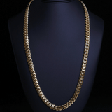 SOLID MIAMI CUBAN LINK CHAIN 10 KT (USA) - OPULENZZA