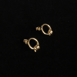 SMALL EARRINGS WITH A CREEPER 14 KT