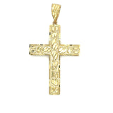 CROSS WITH TEARS PENDANT 10 KT