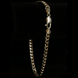 HOLLOW MIAMI CUBAN LINK BRACELET WITH LOBSTER LOCK 14 KT - OPULENZZA