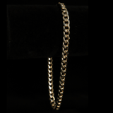 HOLLOW MIAMI CUBAN LINK BRACELET WITH LOBSTER LOCK 14 KT - OPULENZZA