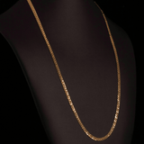 SOLID FLAT MIAMI CUBAN LINK CHAIN 14 KT - OPULENZZA