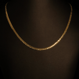 SOLID FLAT MIAMI CUBAN LINK CHAIN 14 KT - OPULENZZA