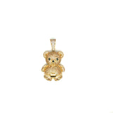 HOLLOW BEAR PENDANT 14 KT