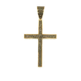 BLACK CROSS PENDANT 10 KT