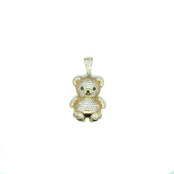 HOLLOW BEAR PENDANT 14 KT