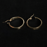 FLAT RINGS EARRINGS 14 KT - OPULENZZA