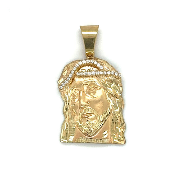 CHRIST'S HEAD PENDANT 10 KT