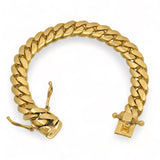 SOLID MIAMI CUBAN LINK BRACELET 10 KT (USA)