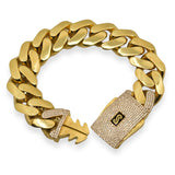 HOLLOW REGULAR MONACO BRACELET 10 KT