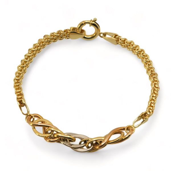 SEMISOLID BRACELET WITH INFINITE 14 KT